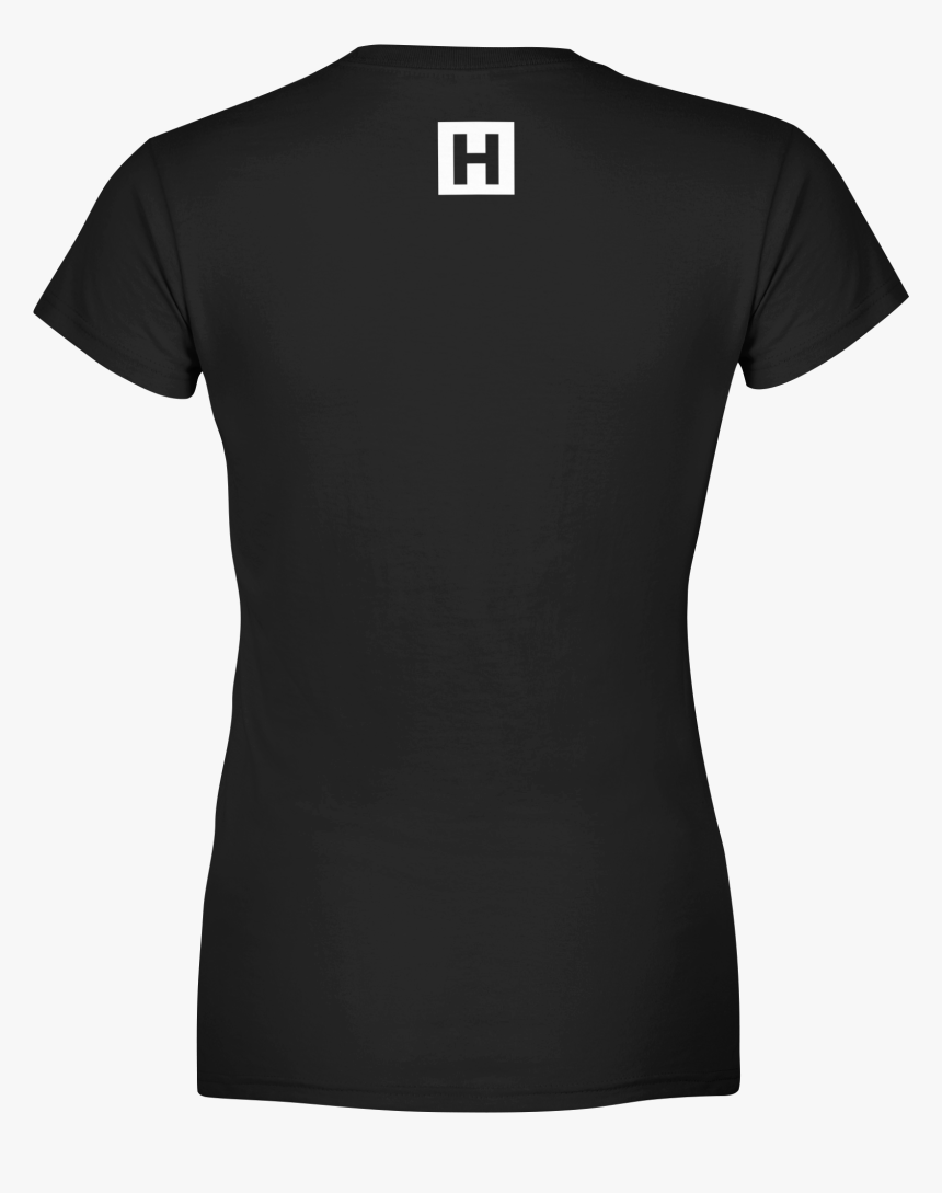 Hstlr Clothing Women S Tee Black Back - Polo Shirt Black Woman Png, Transparent Png