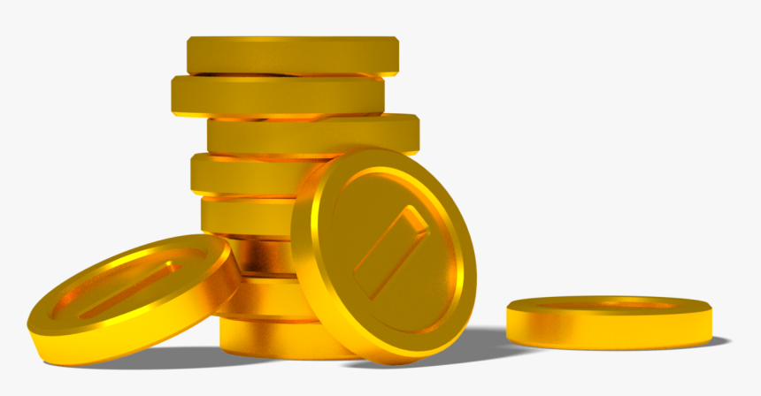 Transparent Stack Of Coins Clipart - Transparent Background Mario Coin, HD Png Download