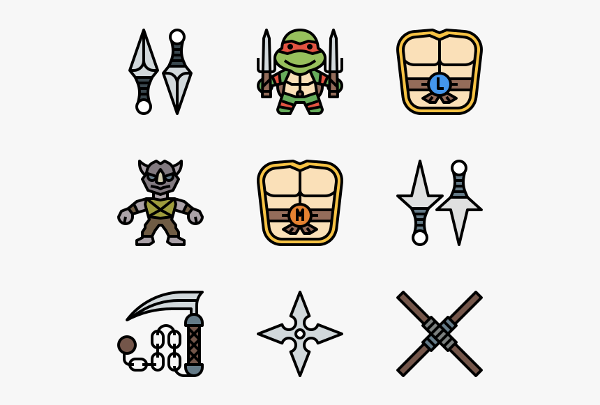 Ninja Turtles - Thanksgiving Icon, HD Png Download