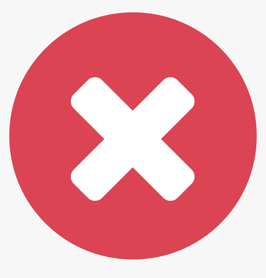 Letter X Roundlet - Cross In Red Circle, HD Png Download