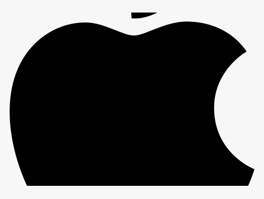Apple Logo Black Heart - Heart, HD Png Download