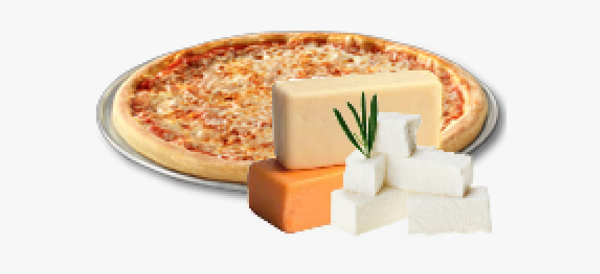 3 Cheese Pizza - Mozzarella Vs Feta Cheese, HD Png Download