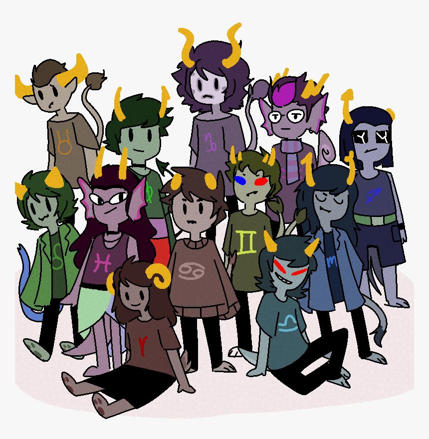 Aradia Has A Ram Tail, Kanaya Has A Pointed Demon Tail, - Cartoon, HD Png Download