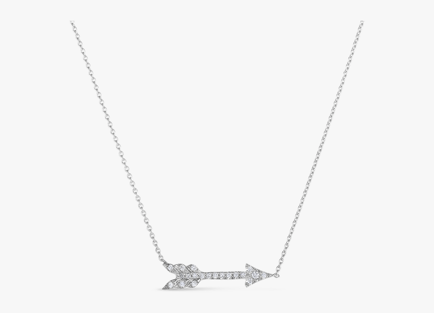 Roberto Coin 18kt Arrow Necklace With Diamonds - Necklace, HD Png Download