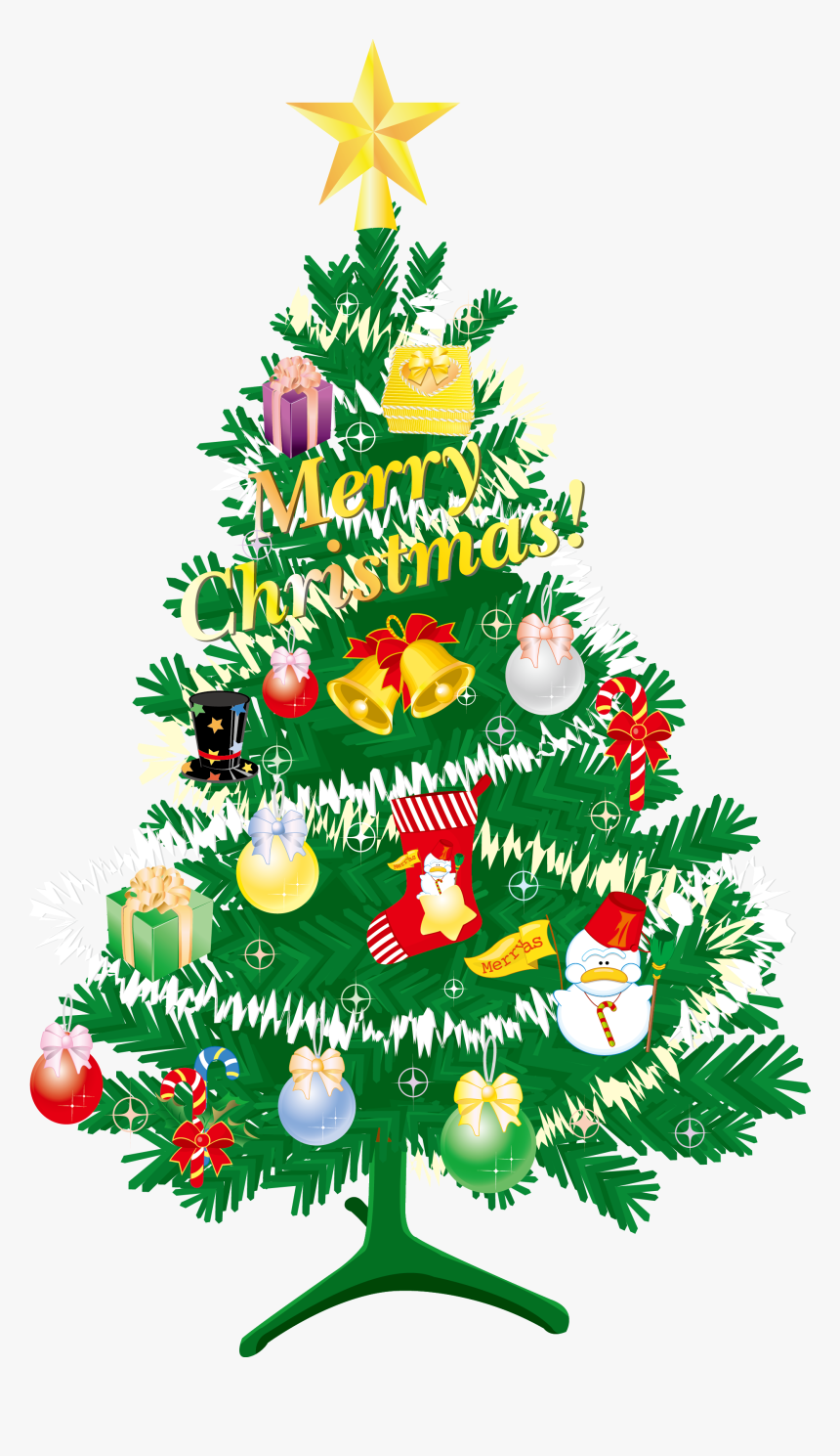 Christmas Tree Vector Png - 動態 聖誕樹, Transparent Png