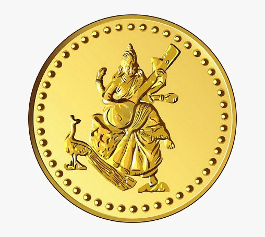 Gold Coins Png - Indian Gold Coin Png, Transparent Png