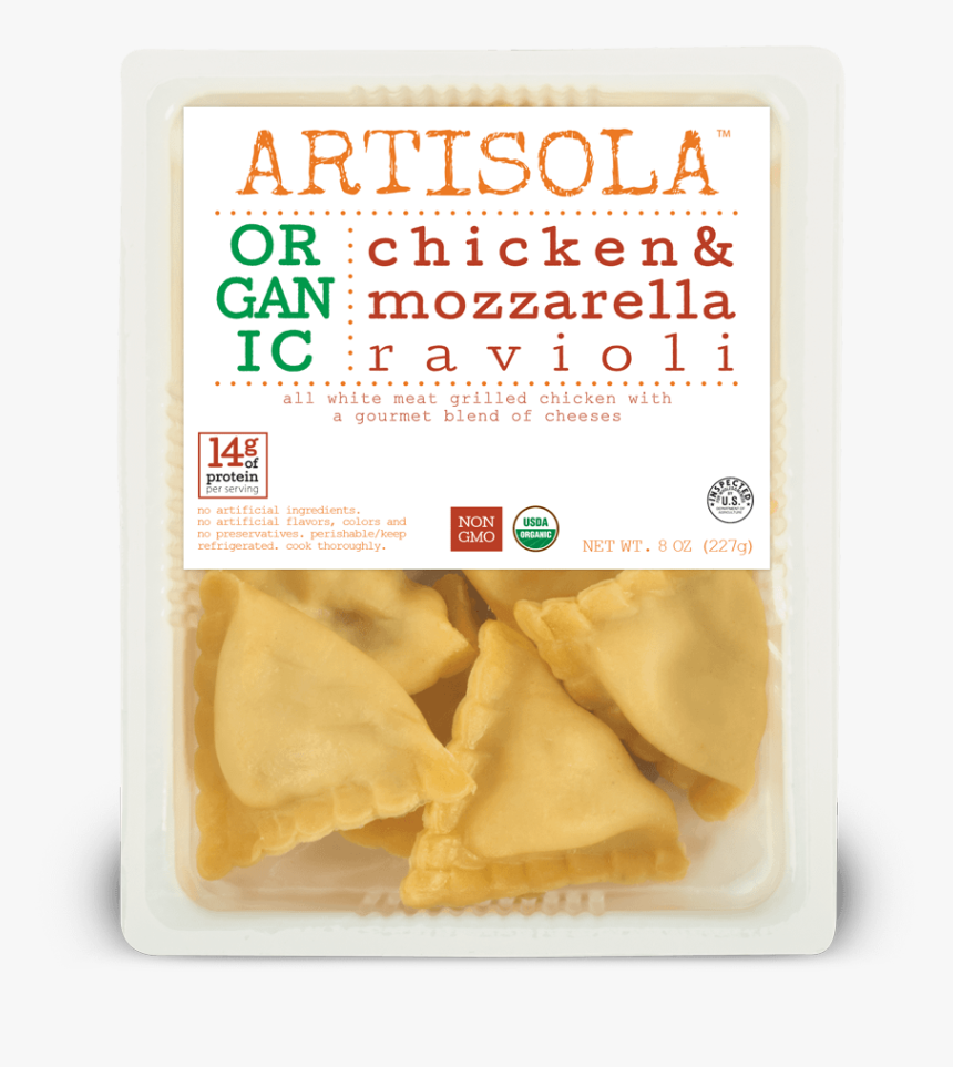 Organic Chicken & Mozzarella Ravioli, HD Png Download