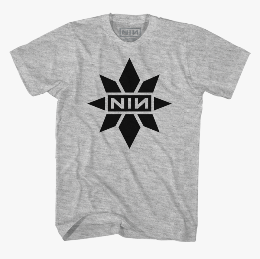Captain Marvel X Nin Collab Grey Tee - Nine Inch Nails Captain Marvel, HD Png Download