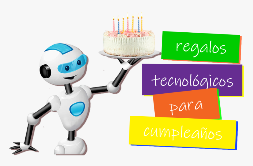 Transparent Regalos De Cumpleaños Png - Waiter Robot Cartoon, Png Download