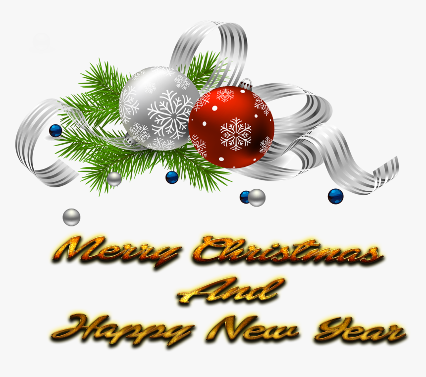 Christmas And New Year Png Photo Background - Transparent Christmas Decorations Png, Png Download