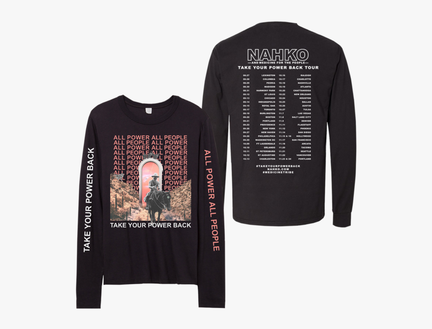 Take Your Power Back Tour T-shirt - Long-sleeved T-shirt, HD Png Download