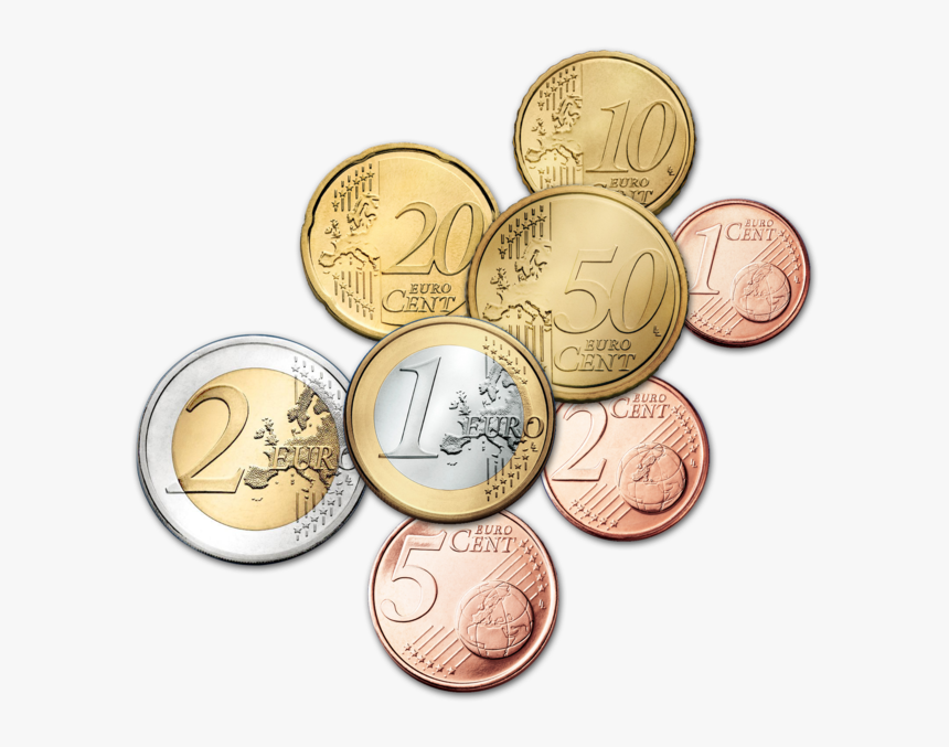 Coin Clipart More Money - Euros Coins, HD Png Download