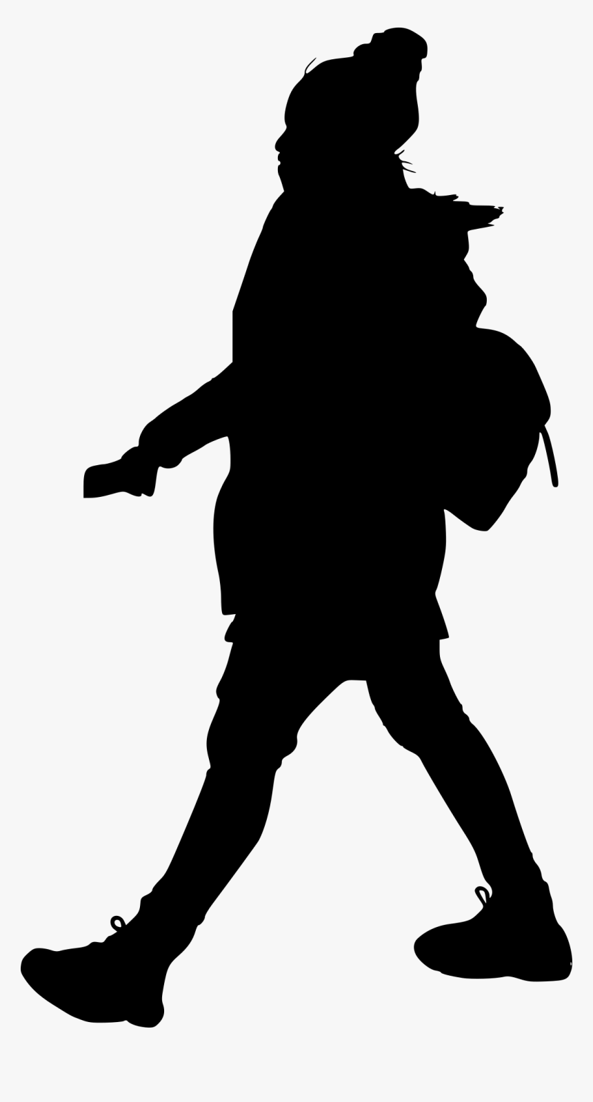 Transparent Cowboy Silhouette Png - Silhouette Figure Walking Png, Png Download