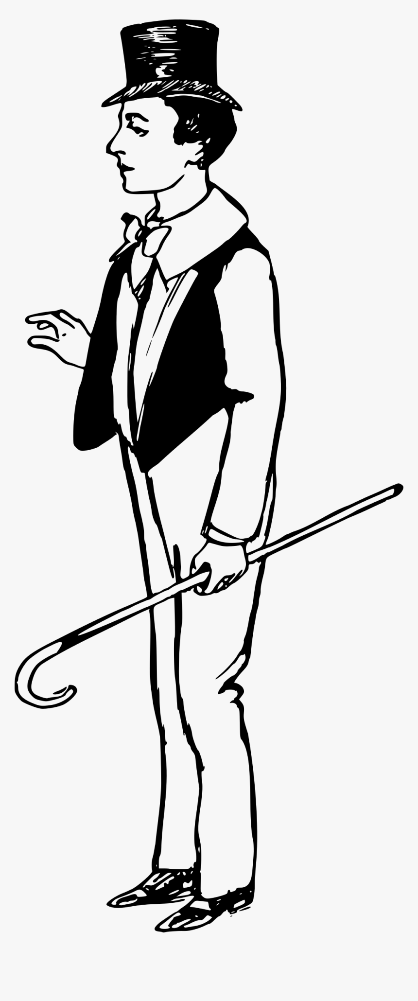 Clipart Big Image Png - Man Holding Stick Clipart, Transparent Png