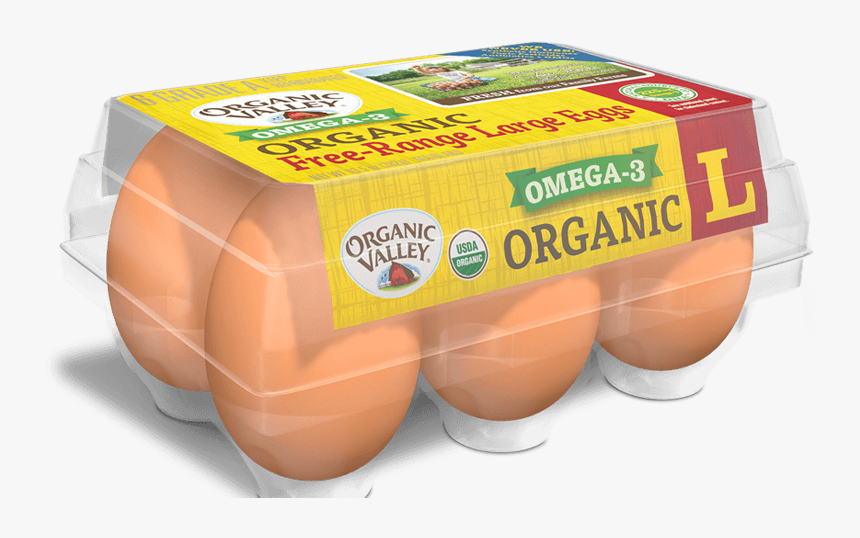 Large Omega-3 Eggs, Half Dozen - Organic Valley Eggs Omega, HD Png Download