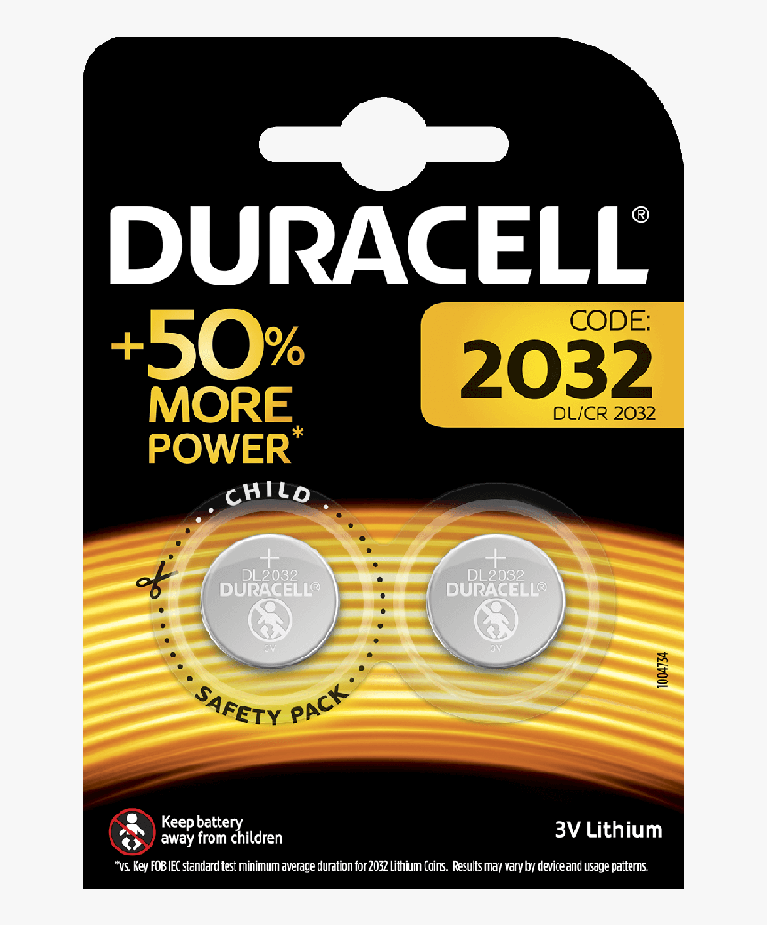 Duracell 2032 Battery, HD Png Download