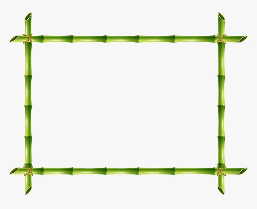 Bamboo Frame Png Transparent Clip Art Image, Png Download