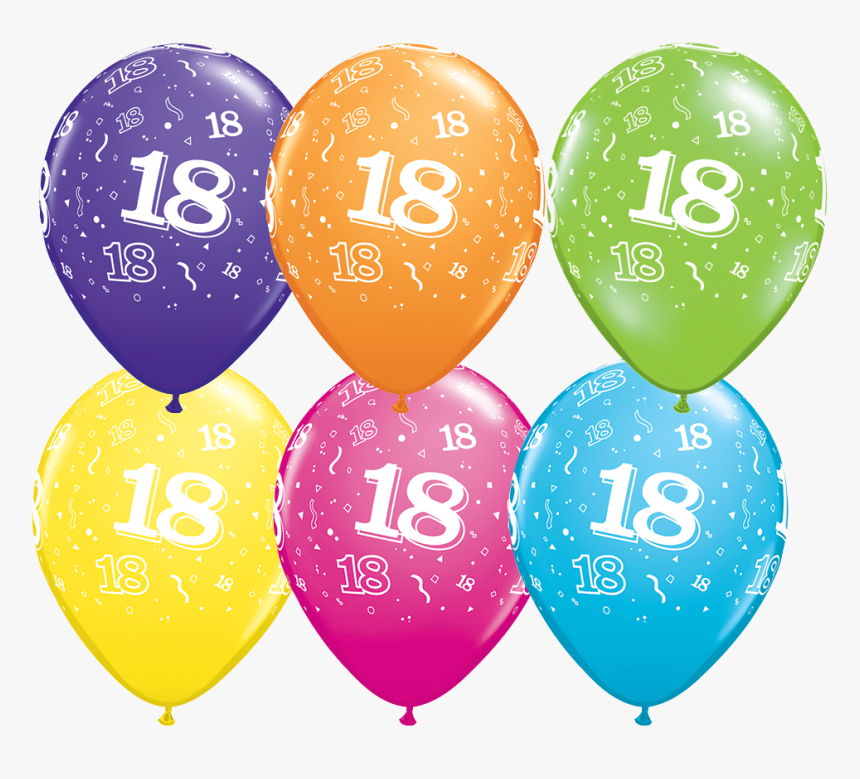 18th Birthday Latex Balloons - 7th Birthday Balloons Png, Transparent Png