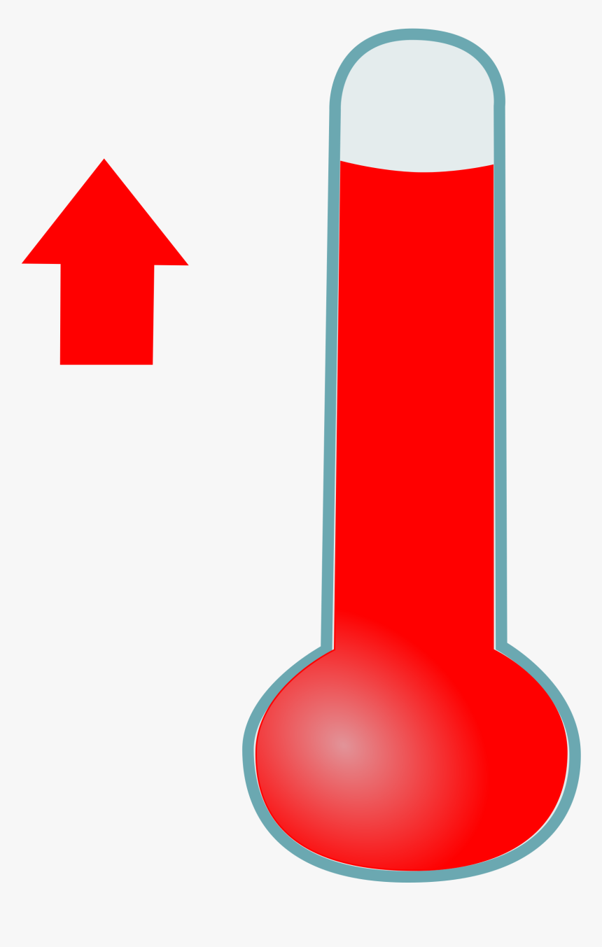Thermometer Clip Art Clear Background - Temperature Up, HD Png Download