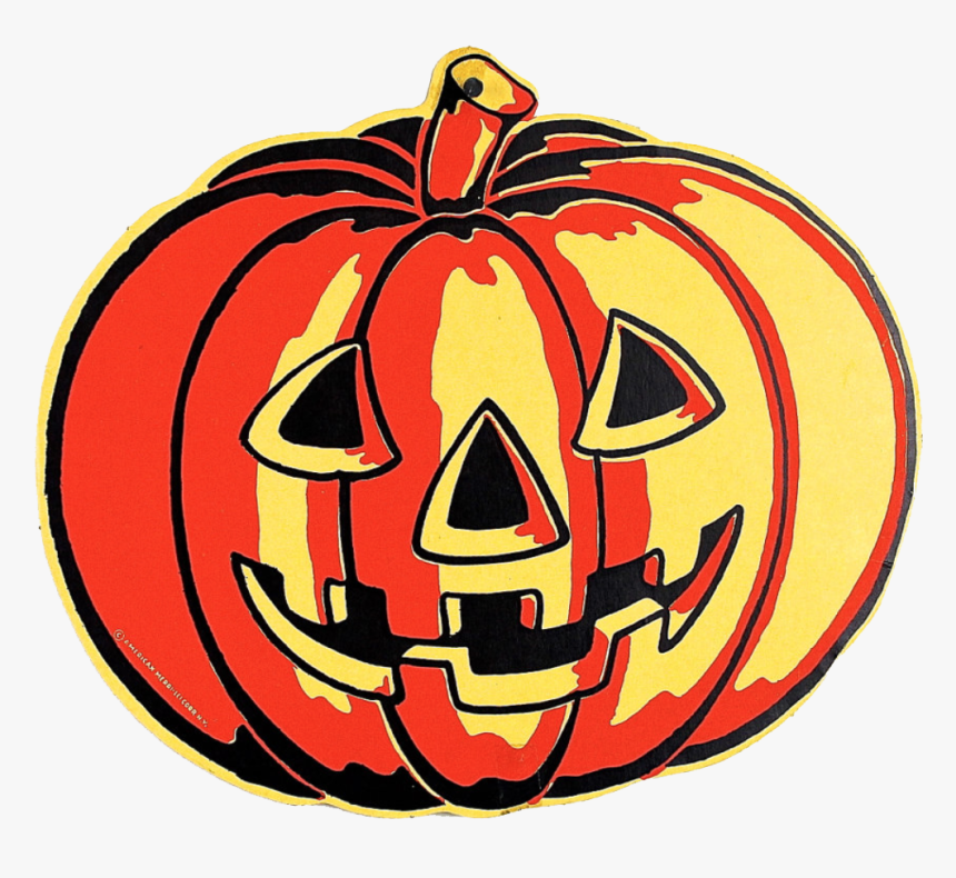 Happy Punk - Vintage Halloween Jack O Lantern, HD Png Download