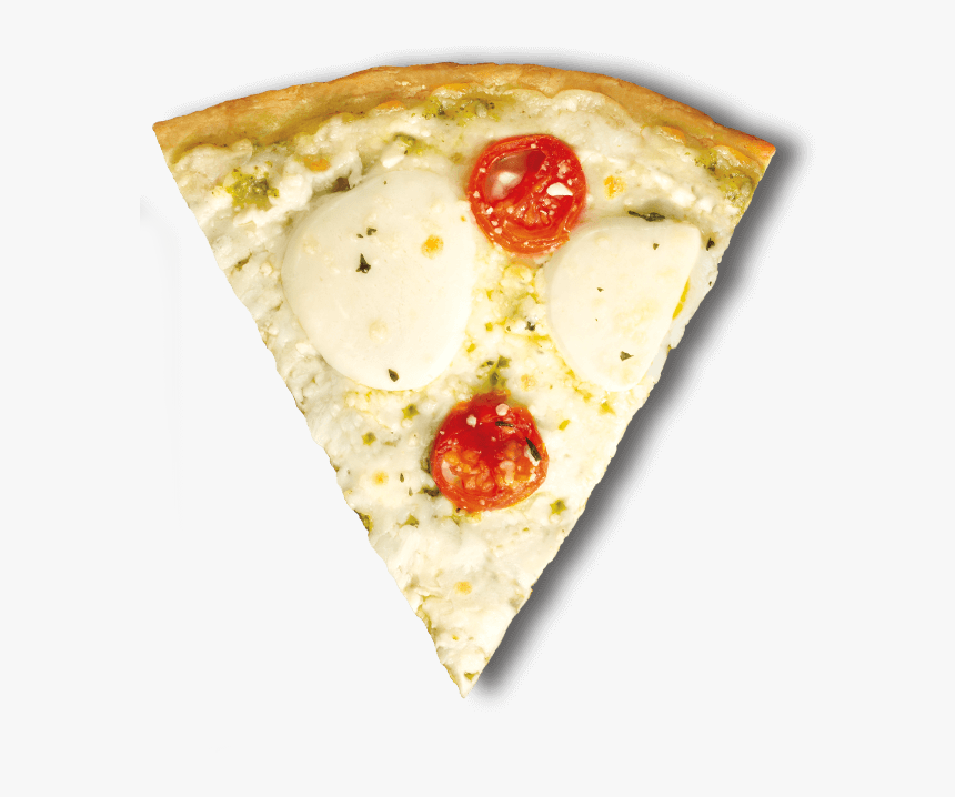 Pesto And Fresh Mozzarella Pizza Pizza Slice - Pizza Cheese, HD Png Download