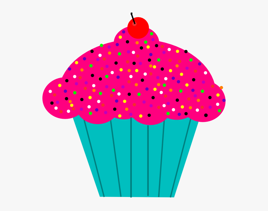 Cupcake Clipart Transparent Background - Transparent Background Cupcake Clipart, HD Png Download