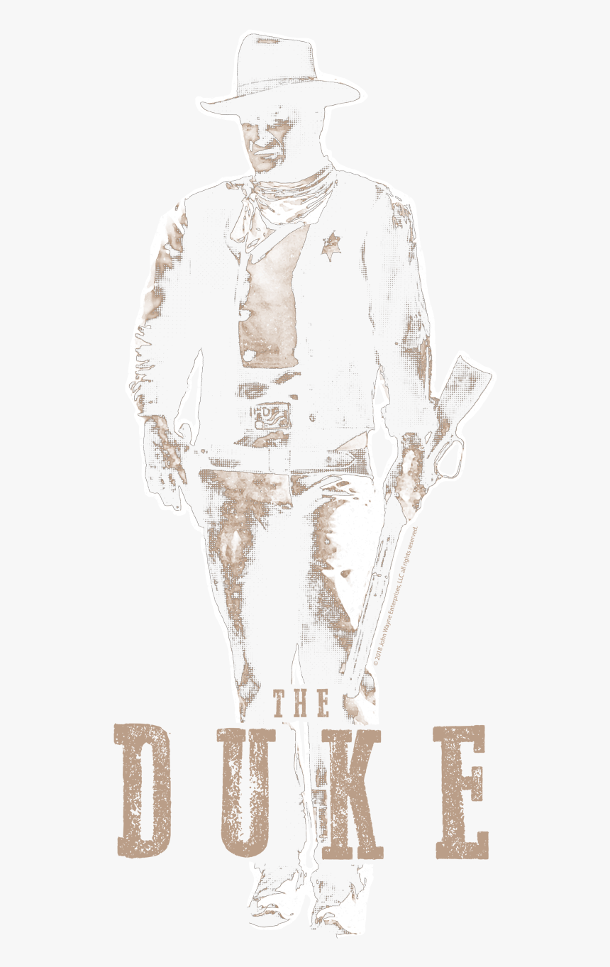 John Wayne The Duke Men S Tank - Sketch, HD Png Download
