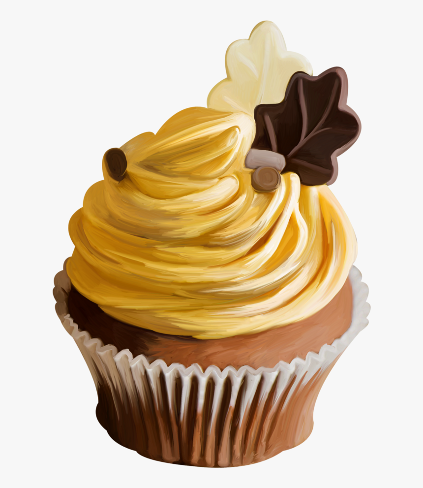 Transparent Fancy Cupcake Clipart - Cupcake Png Vector Flat Chocolate, Png Download