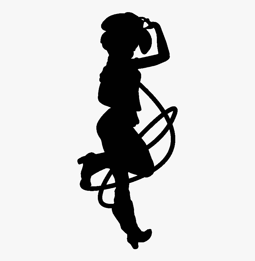 Cowgirls Clipart Silhouette Png, Transparent Png