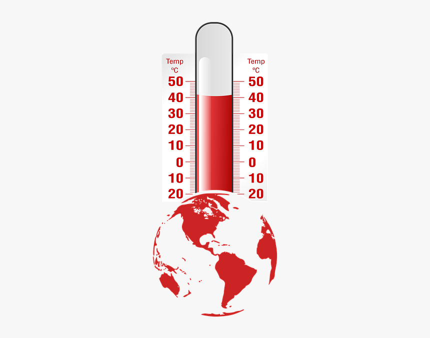 Climate Change, Thermometer, Temperature, Globe - Globe Png Clipart, Transparent Png