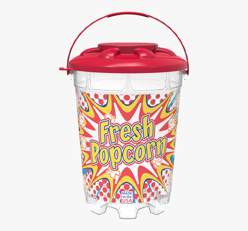 64oz Stackable Bucket With Snap-on Lid And Handle, HD Png Download