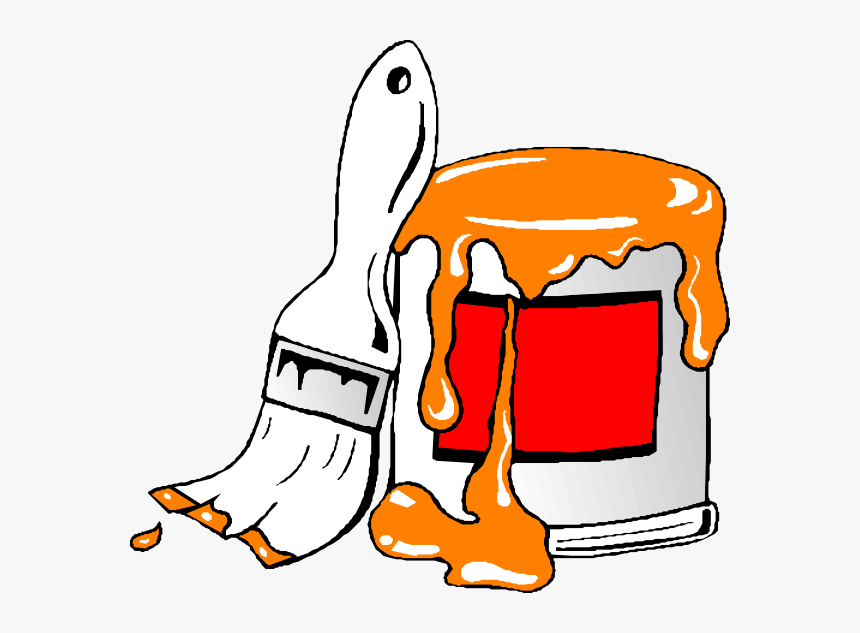 Paint Bucket And Brush Clip Art