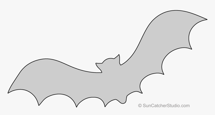 Batty Pumpkin Carving Stencil, Pattern, Template, Halloween - Cartoon, HD Png Download