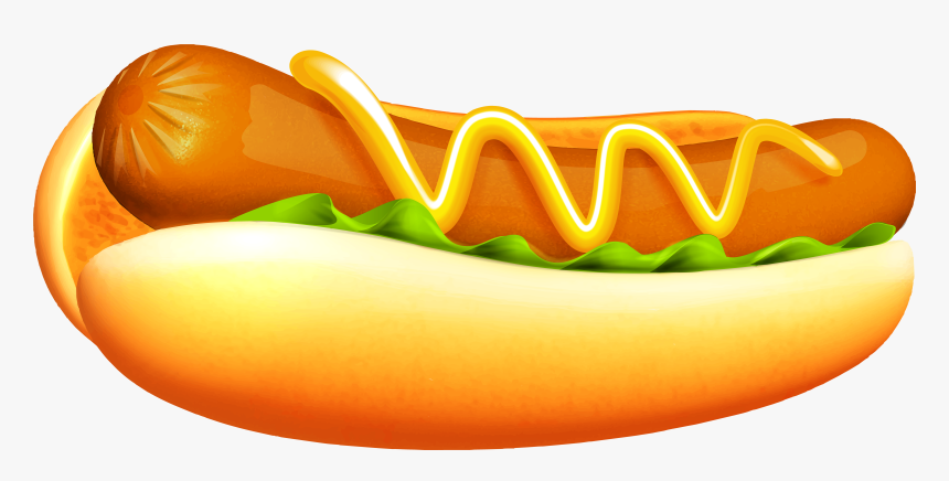 Hot Hamburger Dog Transparent Sausage Free Download - Hot Dog Png Clipart, Png Download