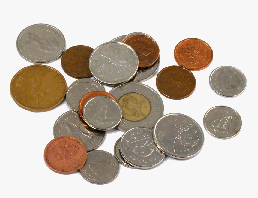 Pile Of Canadian Coins, HD Png Download