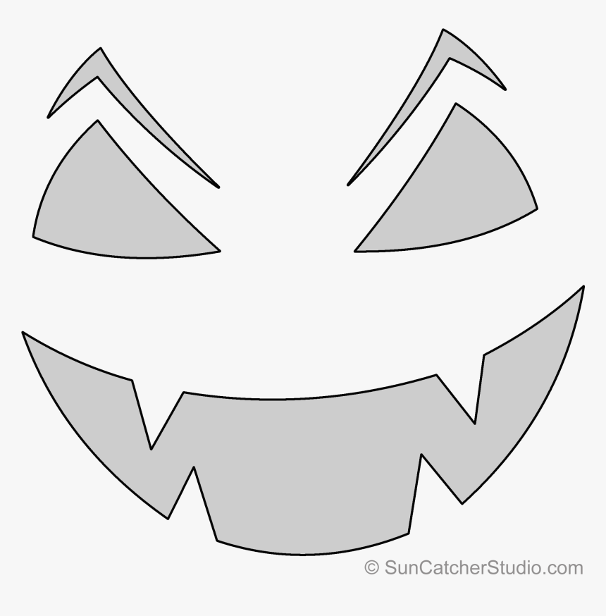 Elmer Pumpkin Carving Stencil, Pattern, Template, Halloween - Line Art, HD Png Download