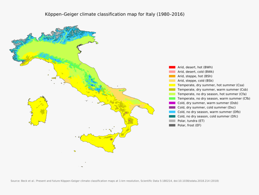Olaszország Éghajlata, HD Png Download