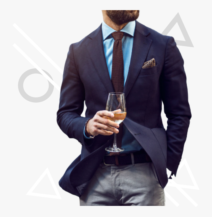 Combinar El Color Vino En Los Hombre - Suit, HD Png Download