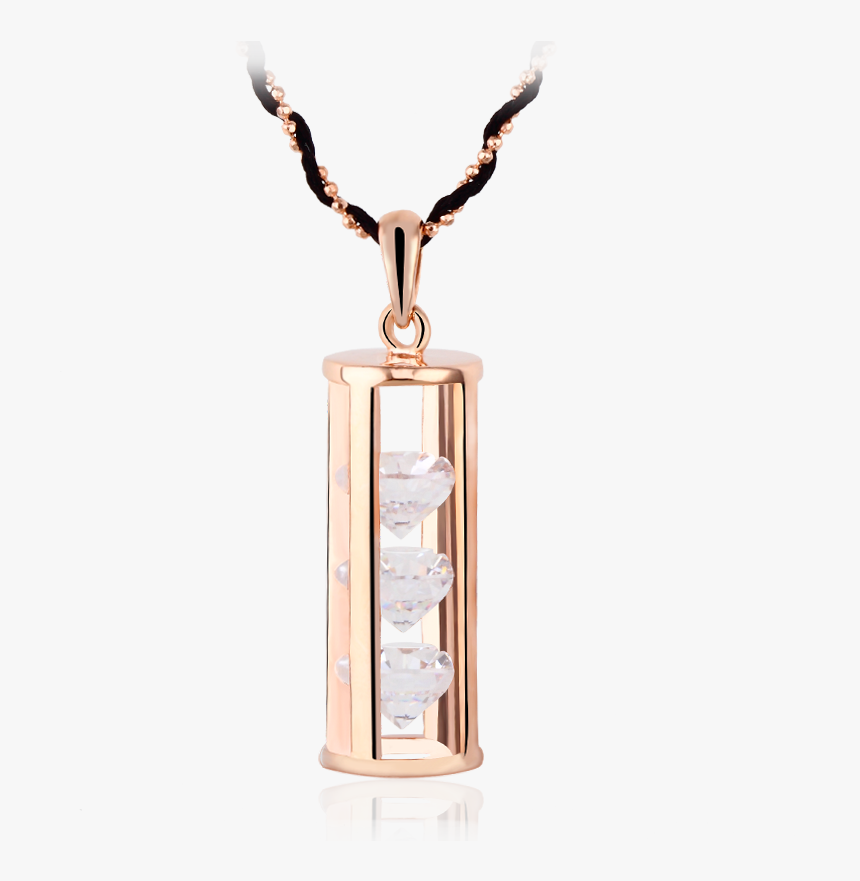 18 K Chapado En Oro Cadenas De Doble Filamento Collar - Locket, HD Png Download
