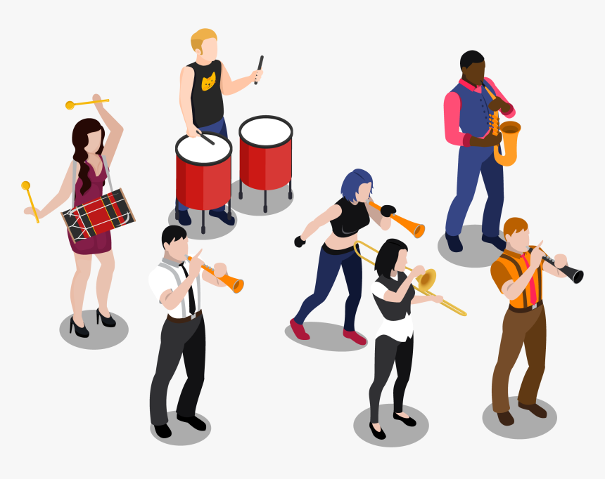 Instrumentos Musicales De Banda Png, Transparent Png