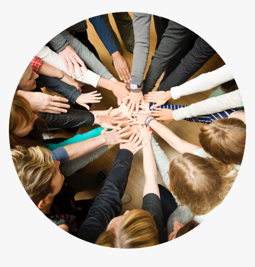 Circle-cropped Hands Together - Girl, HD Png Download