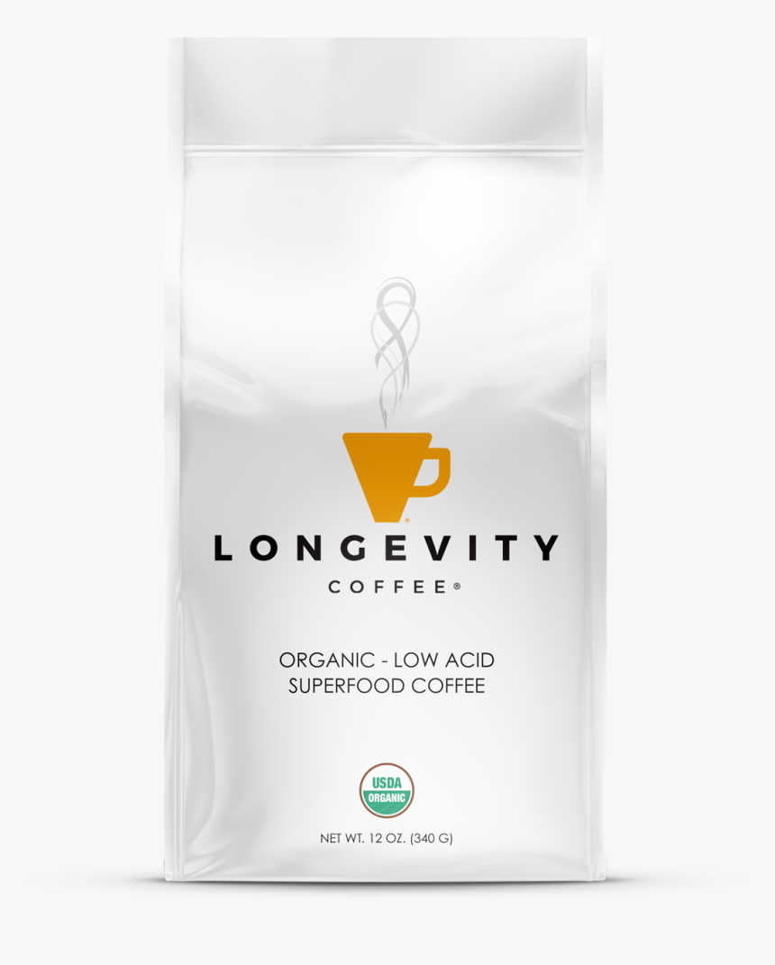 12 Oz White Coffee Bag, HD Png Download