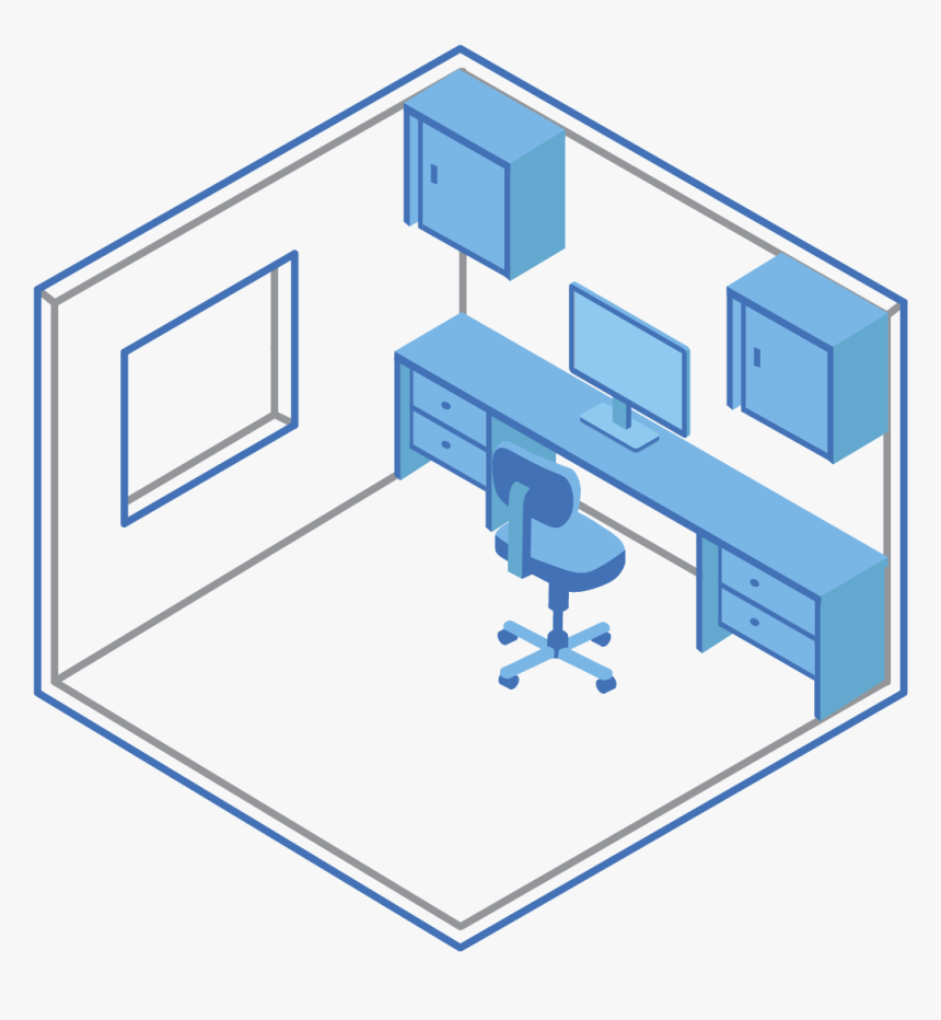 Built-in Desk - Furniture, HD Png Download
