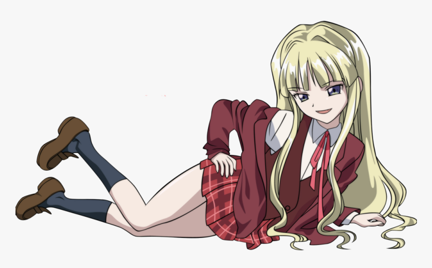 Transparent Japanese School Girl Png - Negima Evangeline, Png Download