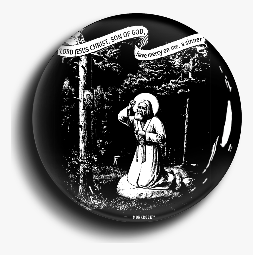 St Seraphim Of Sarov Jesus Prayer Button 
 Class - Illustration, HD Png Download