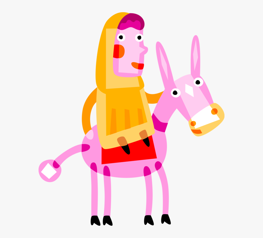 Vector Illustration Of Virgin Mary, Mother Of Jesus - Illustration, HD Png Download