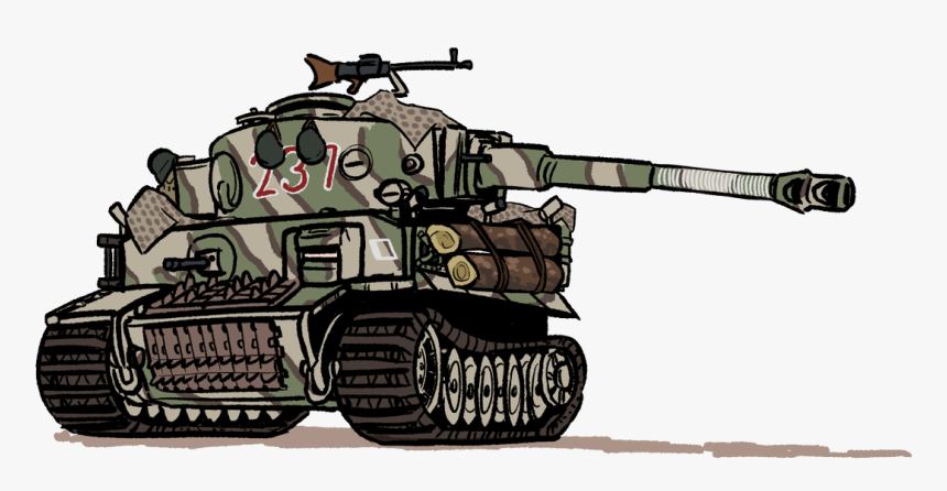 Last Tiger Bf5 Drawing, HD Png Download