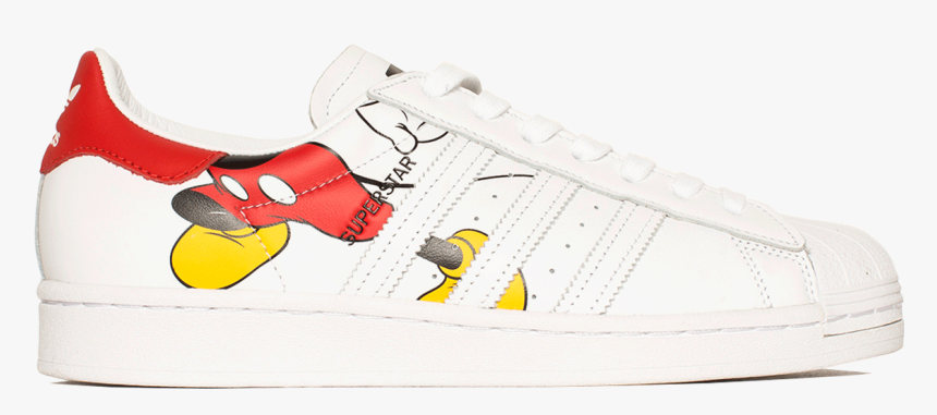 Superstar X Mickey Mouse White - Sneakers, HD Png Download