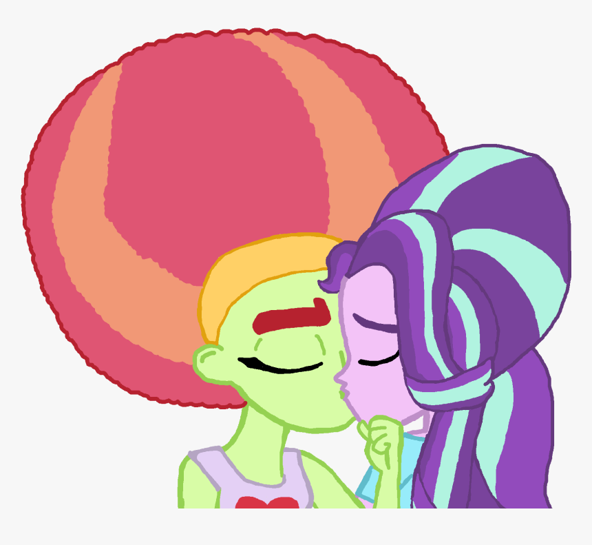 Starlight Glimmer With Afro Tree Hugger - Cartoon, HD Png Download