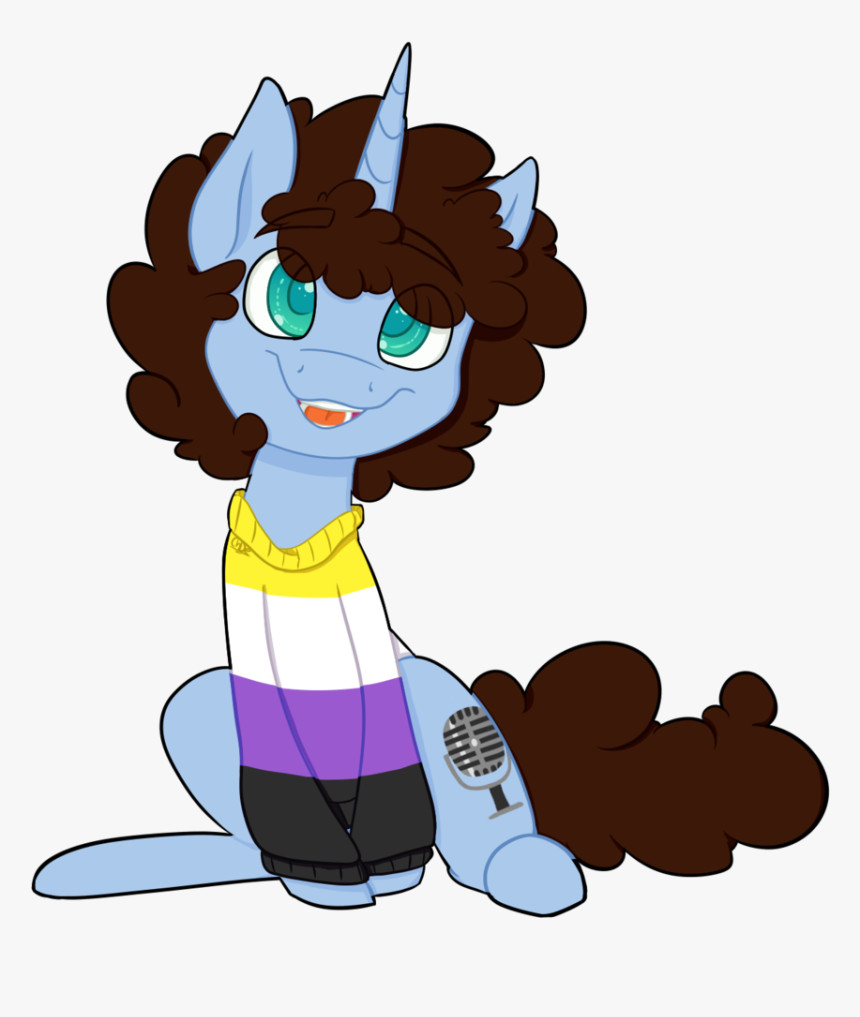 Xenovie, Nonbinary, Nonbinary Flag, Nonbinary Sweater, - Cartoon, HD Png Download